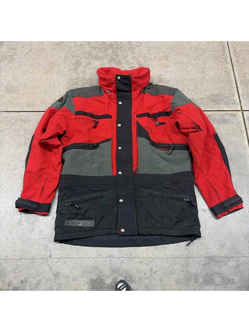 vintage the north face steep tech x scot schmidt ski snowboard jacket  medium